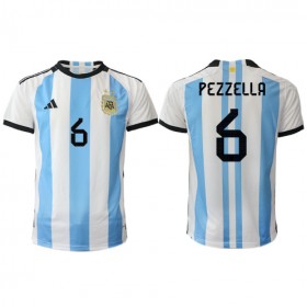 Argentina German Pezzella 6 Hjemme VM 2022 - Fodboldtrøjer (S/S)